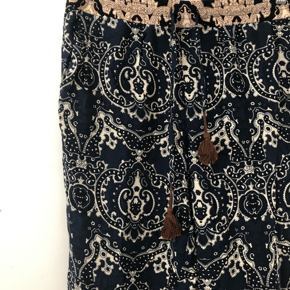 Navy and gold trousers - Picture 1 of 3